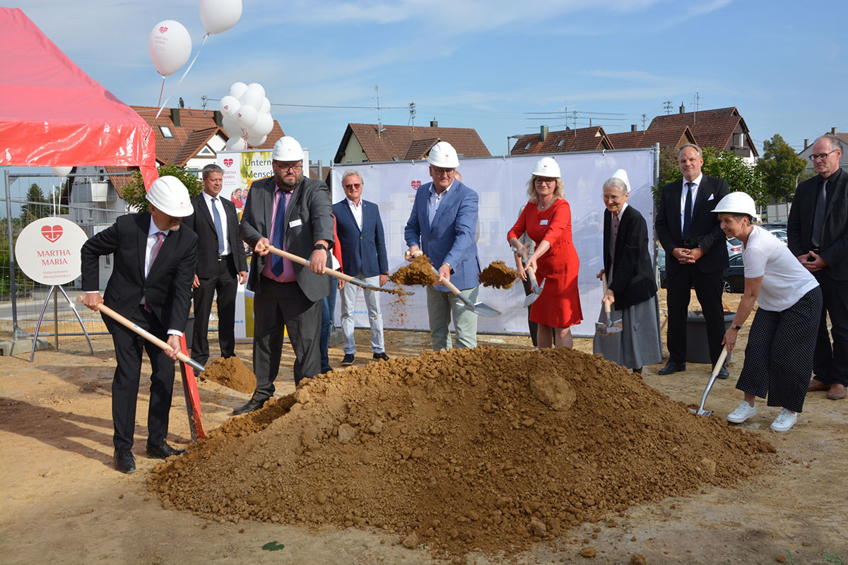 Baustart des Martha-Maria Seniorenzentrum in Hochdorfs neuer Mitte